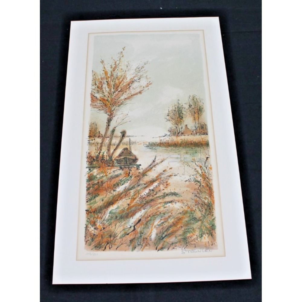 Theophile Steinlen Signed Numbered Limited Ed Lithograph 118/260 Landscape Print